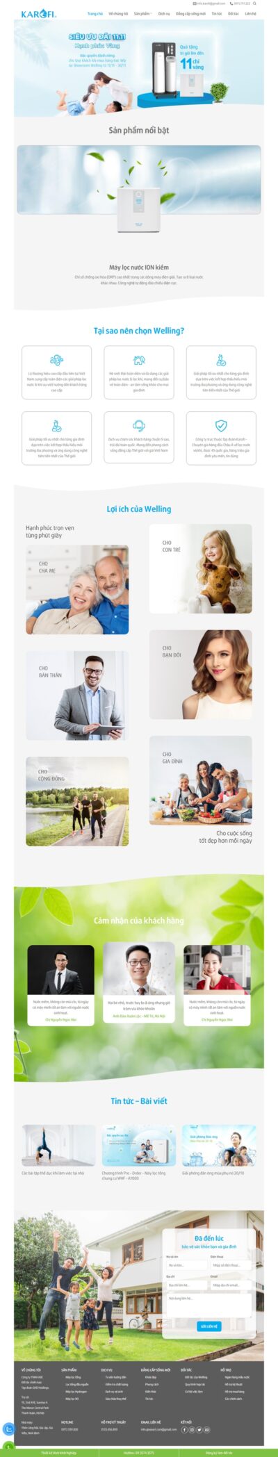 Theme wordpress bán máy lọc nước mới