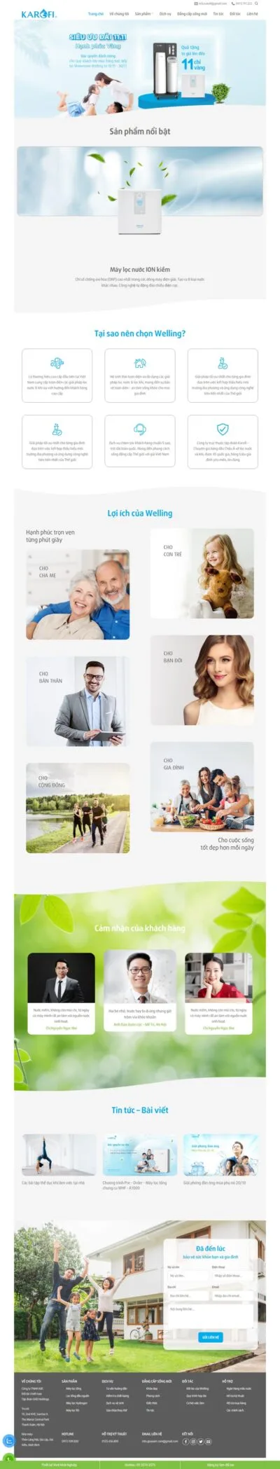 Theme wordpress bán máy lọc nước mới