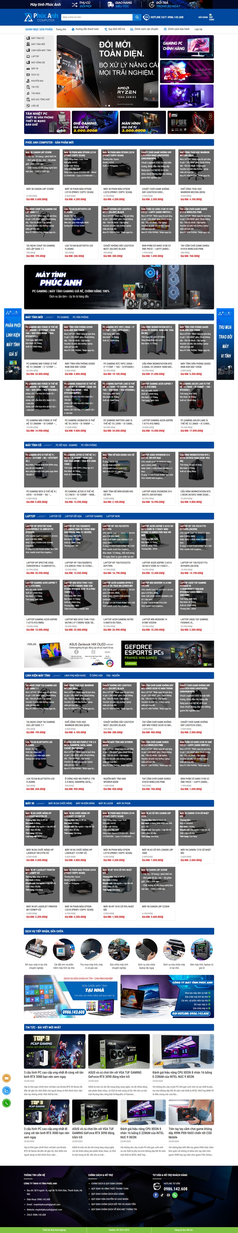 Theme wordpress bán máy tính 06