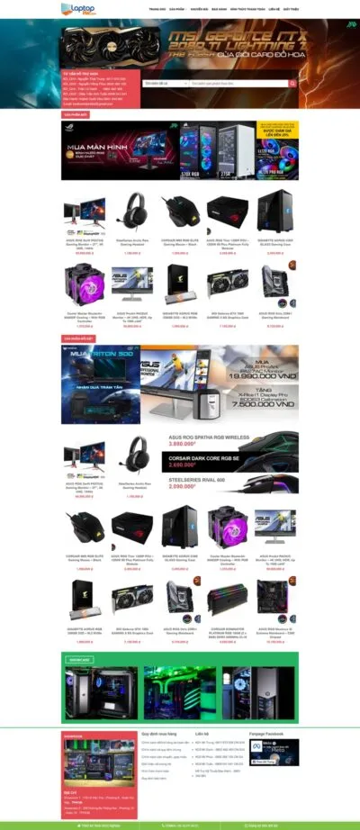 Theme wordpress bán máy tính đơn giản