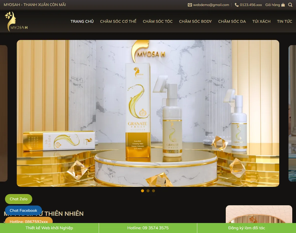 Giao diện Theme WordPress bán mỹ phẩm 26