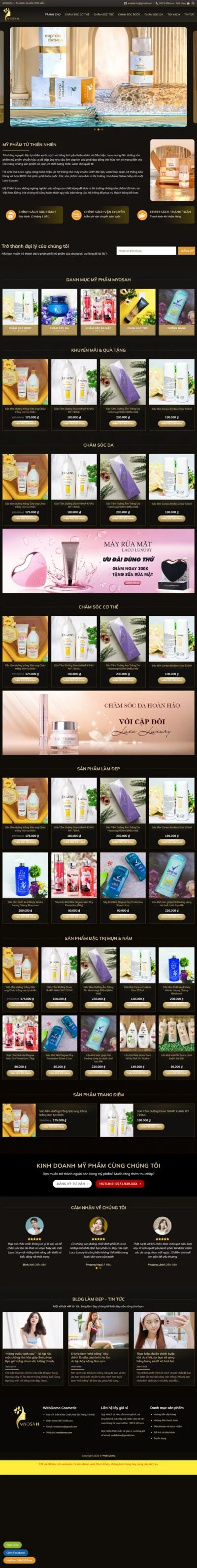 Theme wordpress bán mỹ phẩm 26