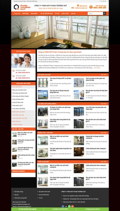 Theme wordpress bán nhôm kính