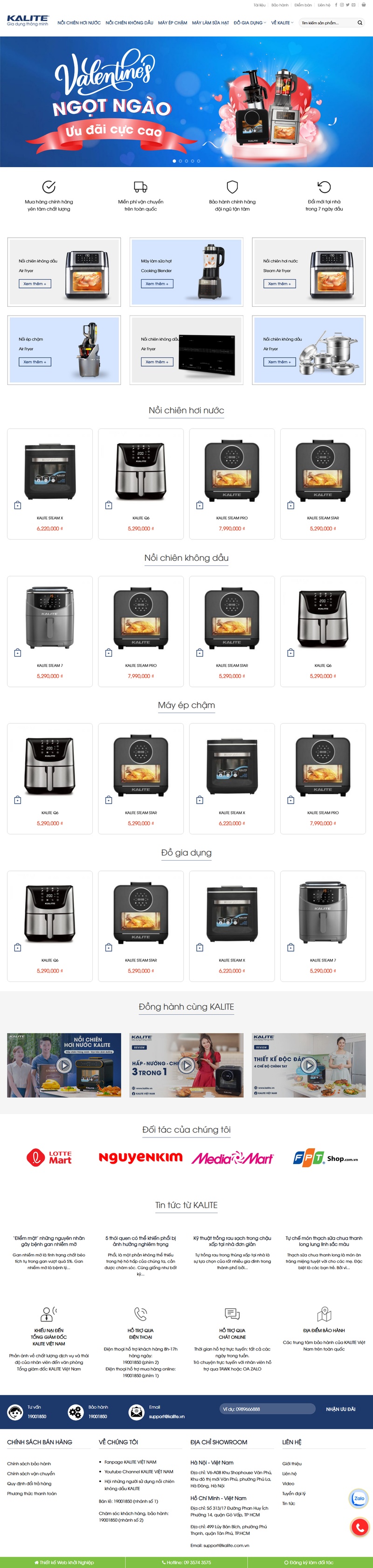 Theme wordpress bán nồi chiên không dầu