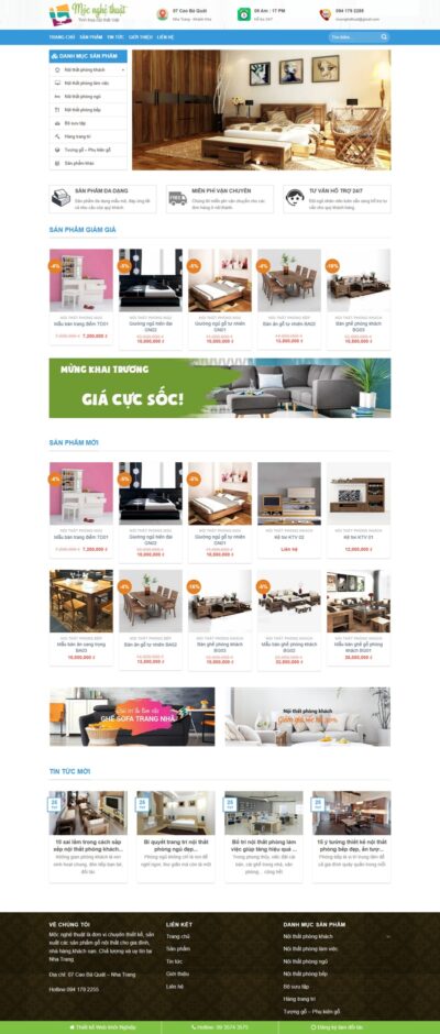 Theme Wordpress bán nội thất