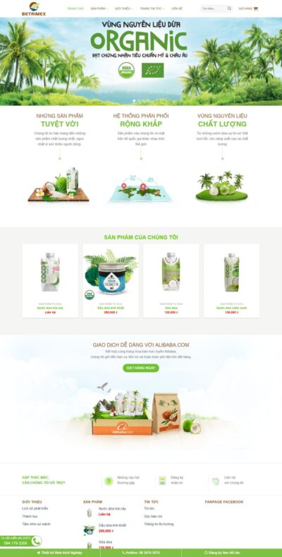 Theme wordpress bán nông sản