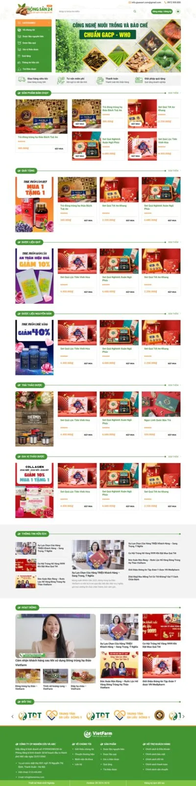 Theme wordpress bán quà tặng cao cấp