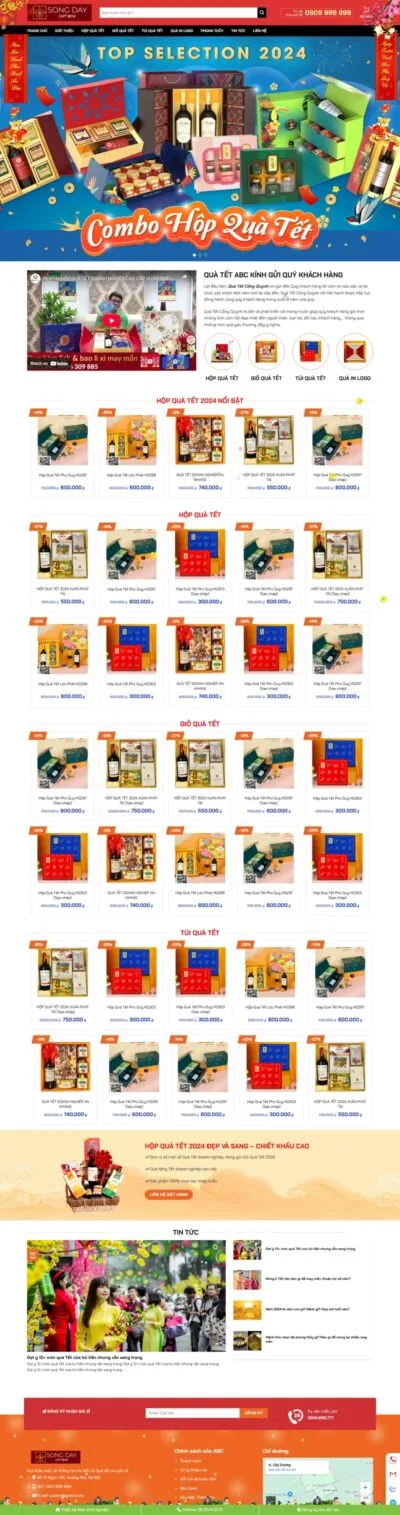 Theme wordpress bán quà tết 01