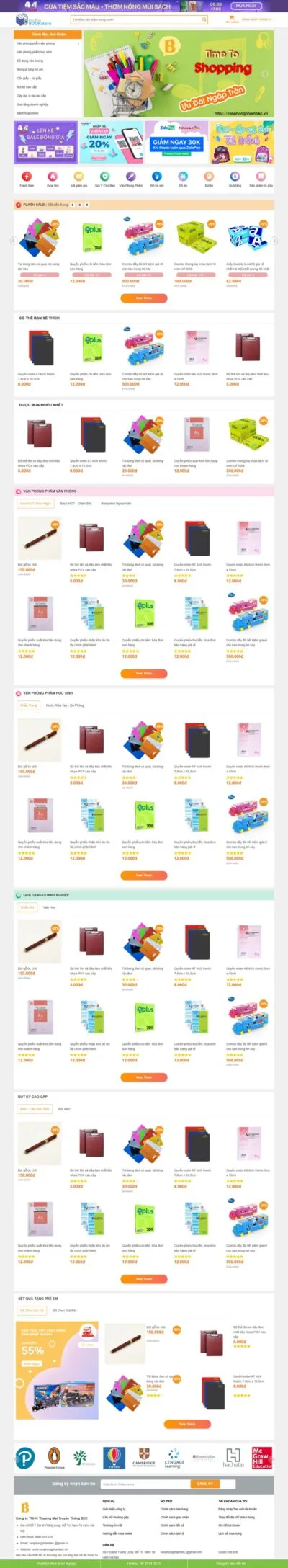 Theme wordpress bán sách 01