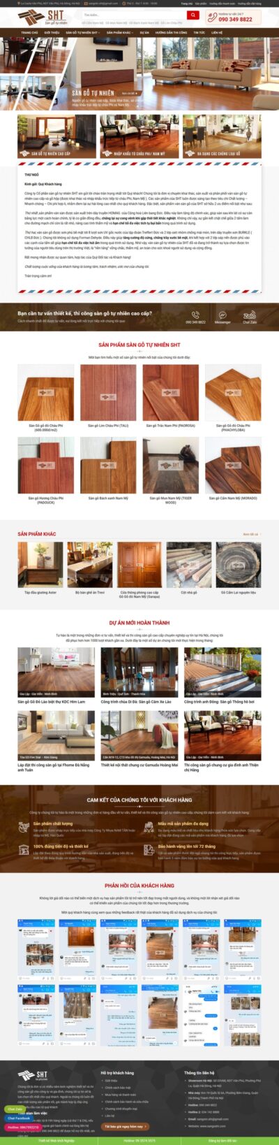 Theme wordpress bán sàn gỗ