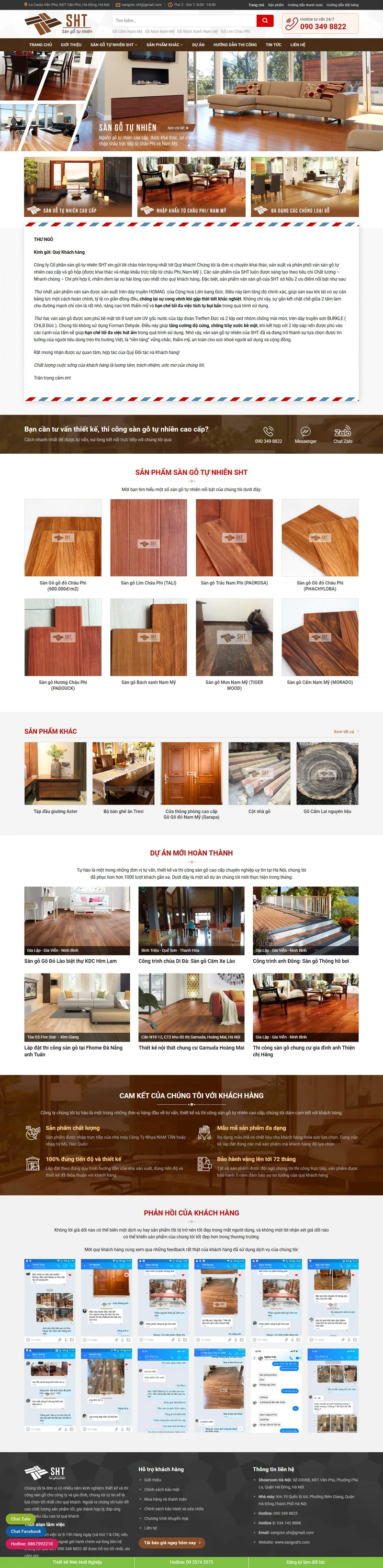 Theme wordpress bán sàn gỗ