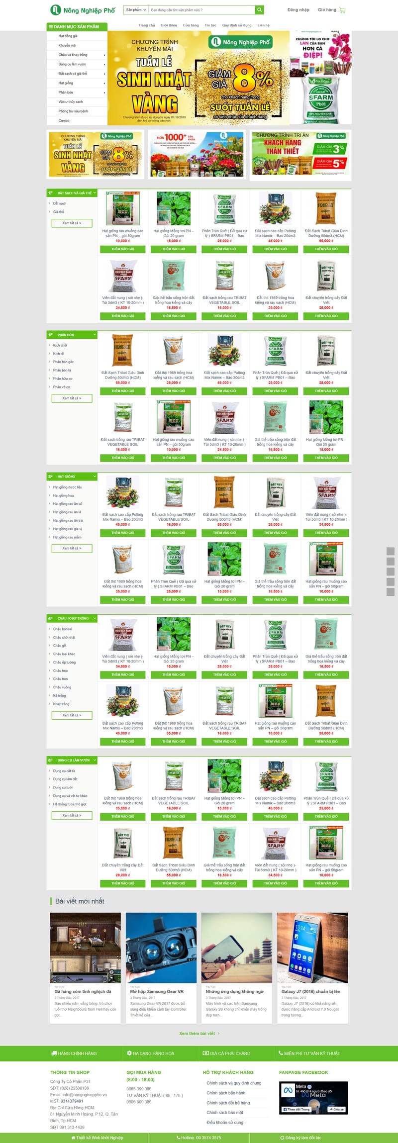 Theme wordpress bán sản phẩm nông nghiệp , phân bón