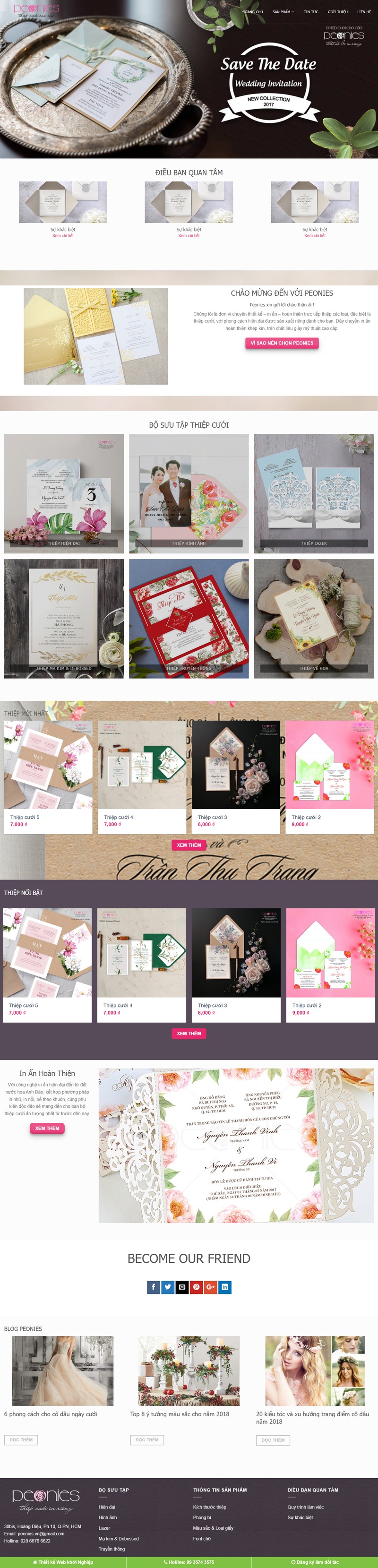 Theme wordpress bán thiệp cưới