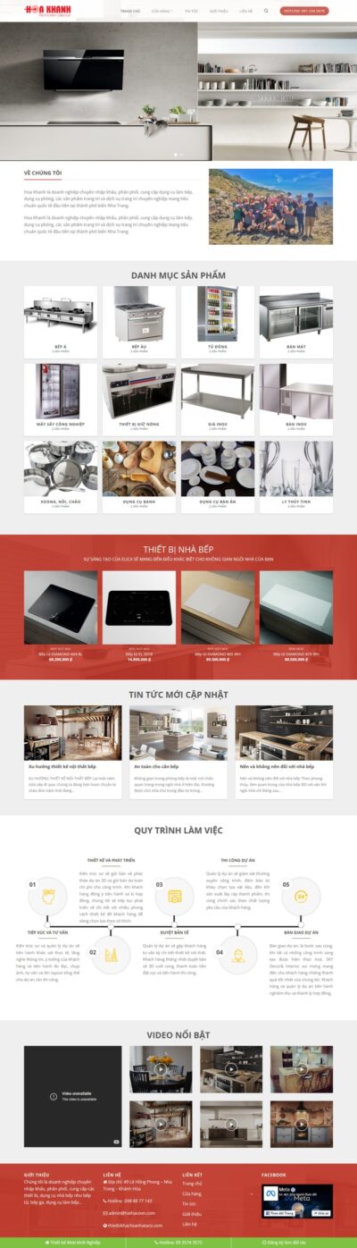 Theme wordpress bán thiết bị bếp