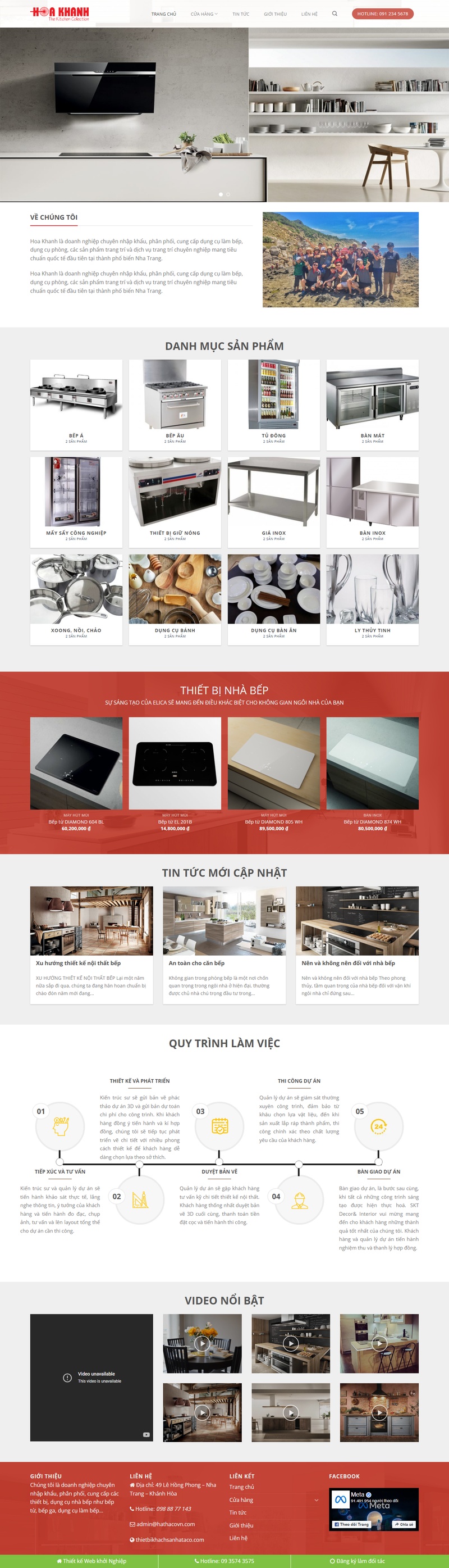 Theme wordpress bán thiết bị bếp