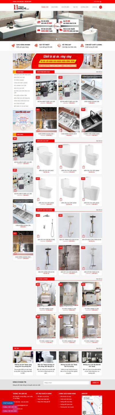 Theme wordpress bán thiết bị vệ sinh 01