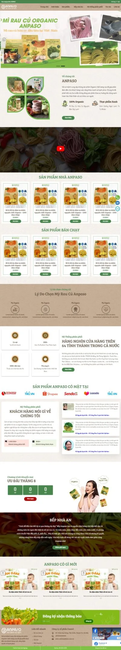 Theme wordpress bán thực phẩm 07