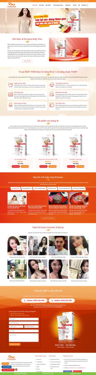 Theme wordpress bán thực phẩm chức năng 02