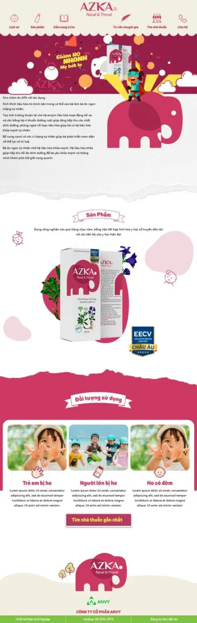 Theme wordpress bán thực phẩm chức năng siro ho