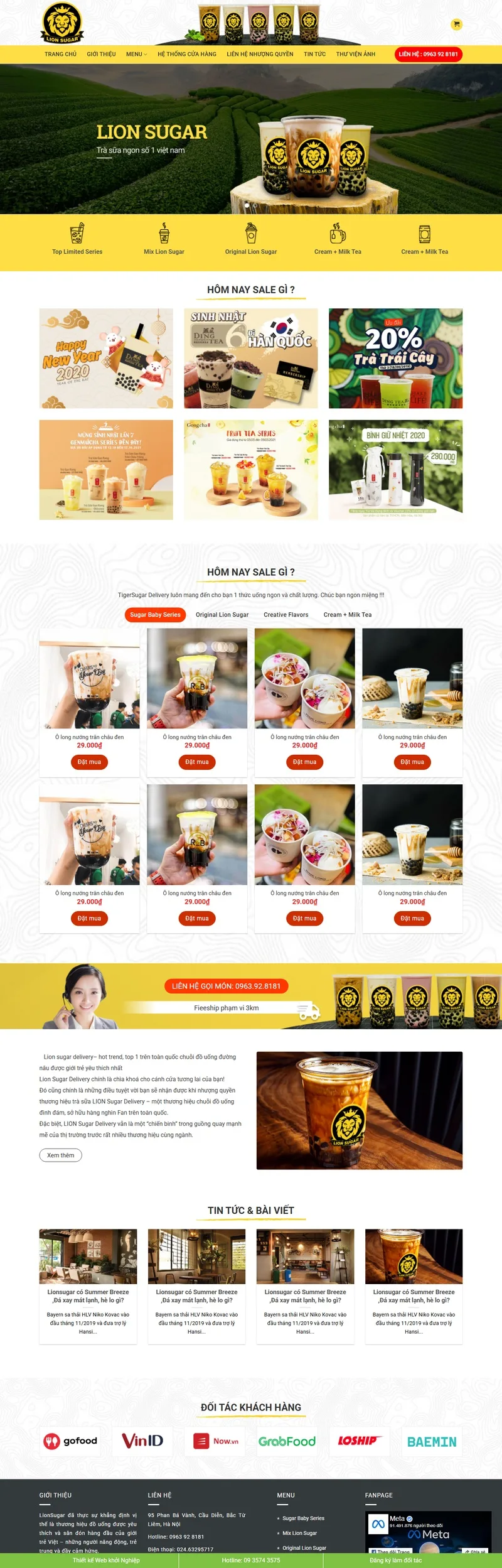 Theme wordpress bán trà sữa 02