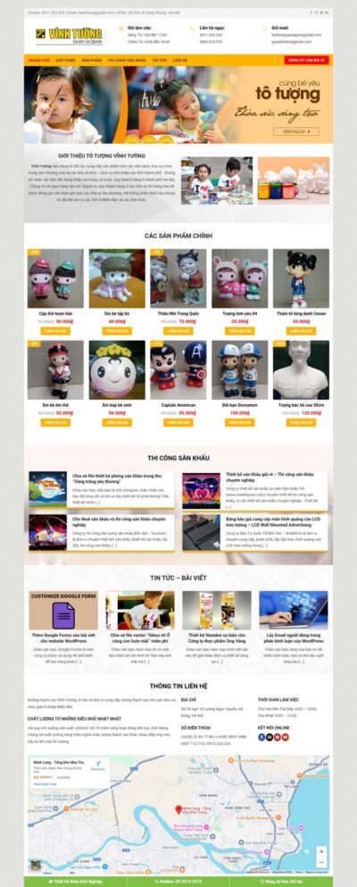 Theme wordpress bán tượng