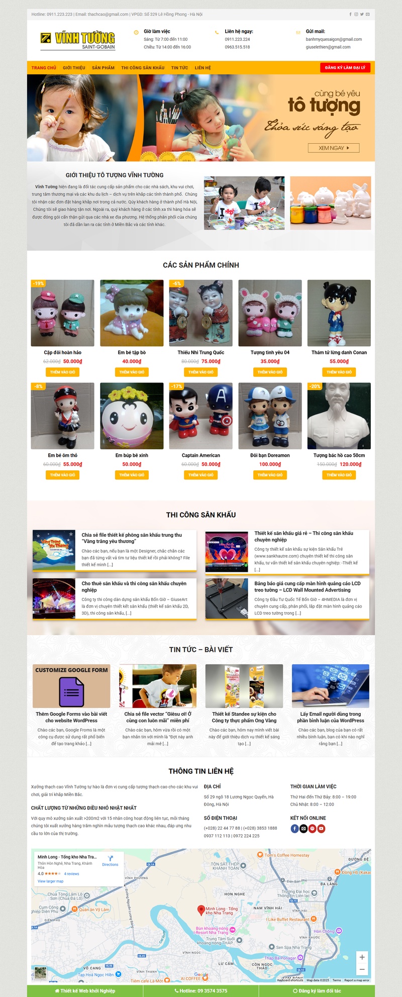Theme wordpress bán tượng