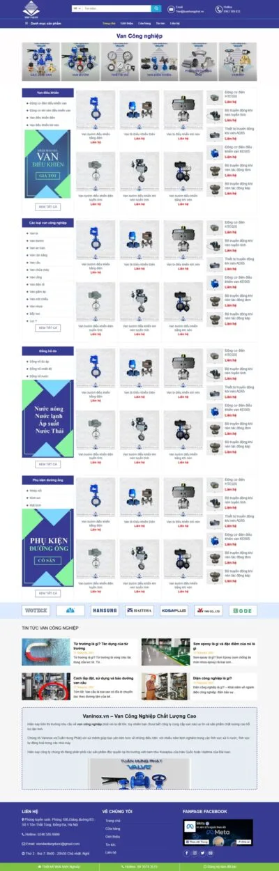 Theme wordpress bán van inox