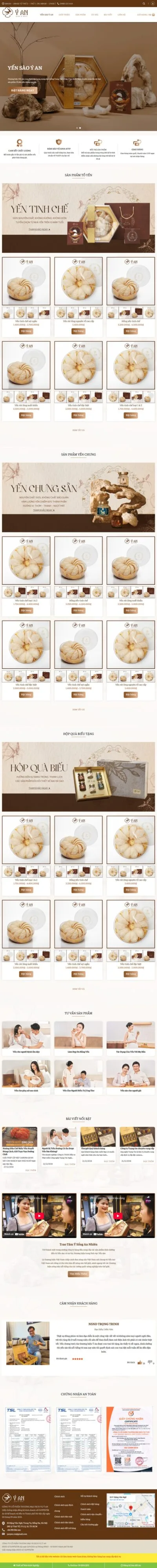 Theme wordpress bán yến sào 03