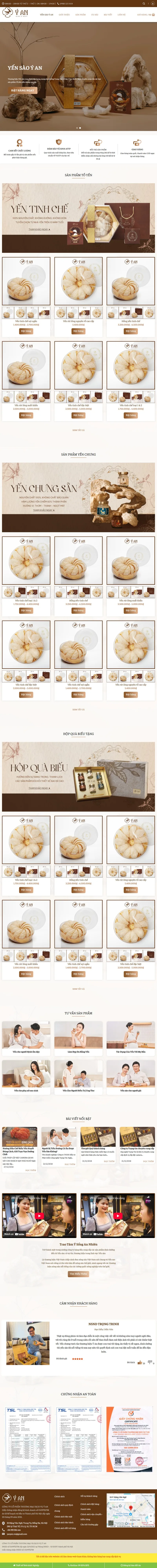 Theme wordpress bán yến sào 03