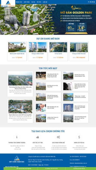 Theme wordpress bất động sản đất xanh