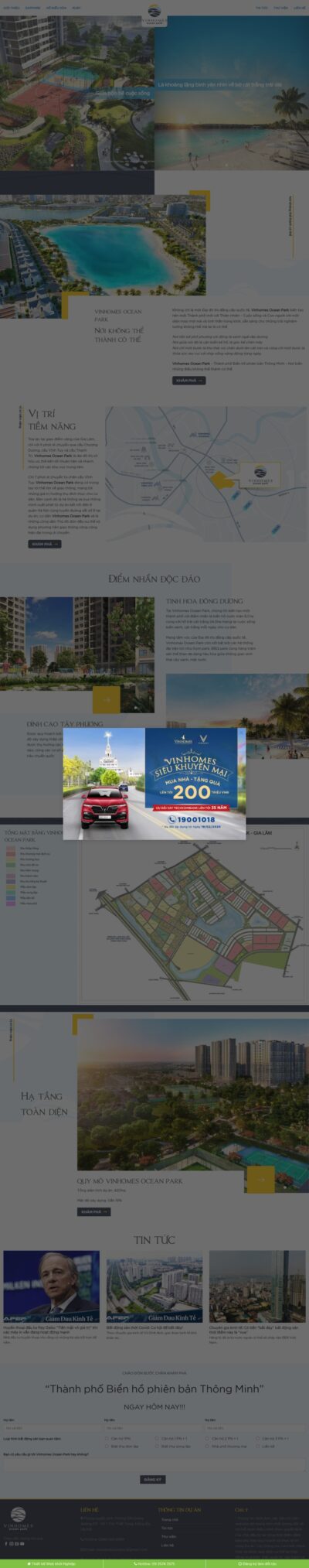 Theme wordpress bất động sản ocean park