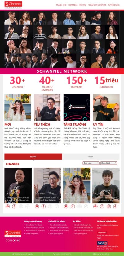 Theme wordpress channel network