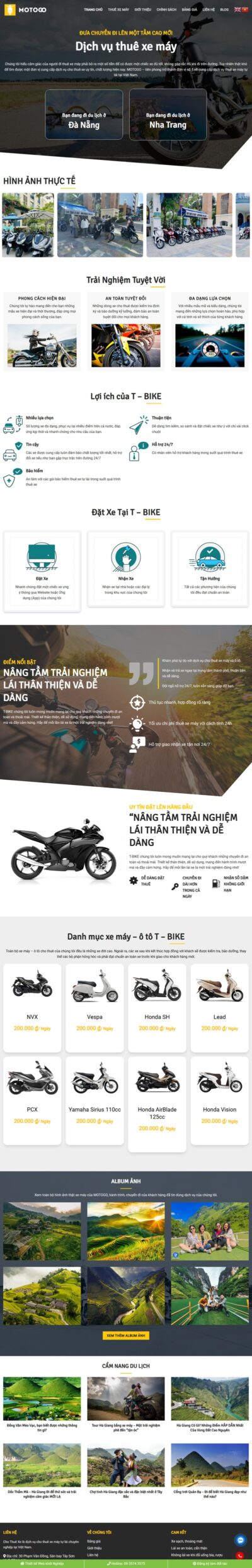 Theme wordpress cho thuê xe máy 01