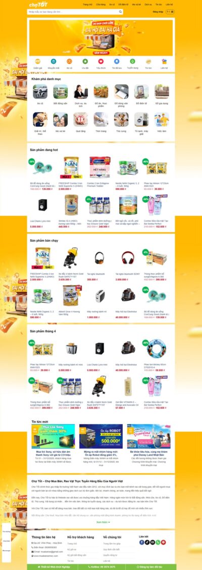 Theme wordpress chợ tốt