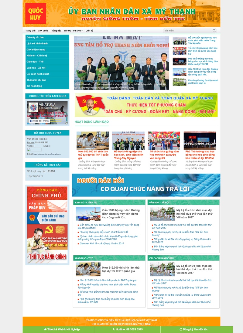 Theme wordpress cơ quan đoàn thể 02