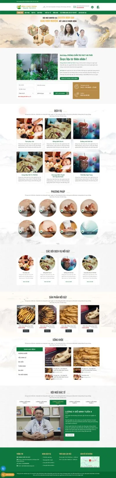 Theme wordpress cơ sở đông y , y học cổ truyền, thuốc dân tộc