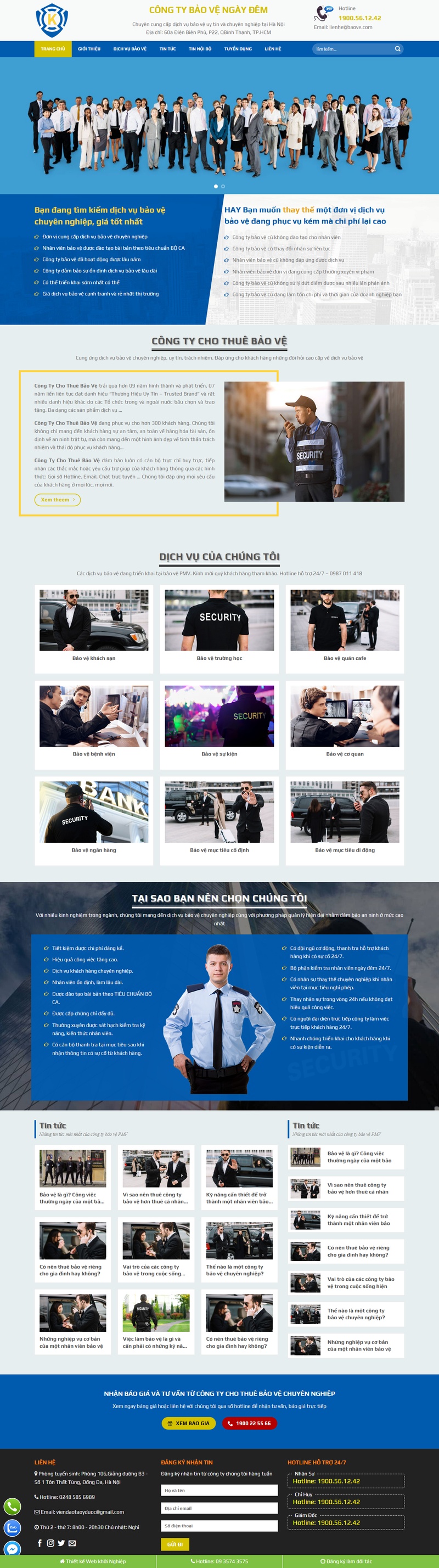 Theme wordpress công ty bảo vệ 02