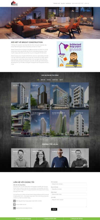Theme wordpress công ty kiến trúc