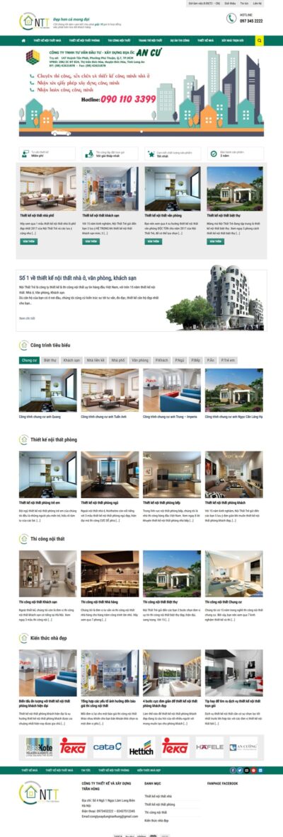 Theme wordpress công ty kiến trúc - xây dựng