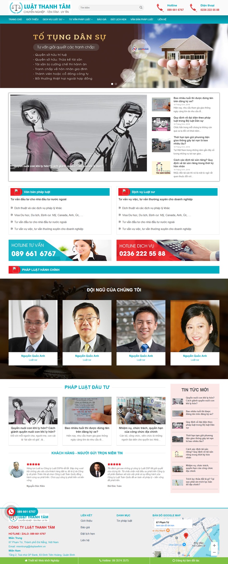 Theme wordpress công ty luật 01