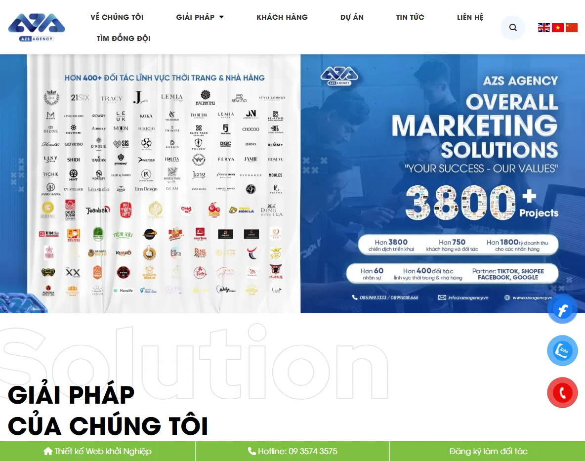 Theme WordPress cho công ty marketing và agency digital