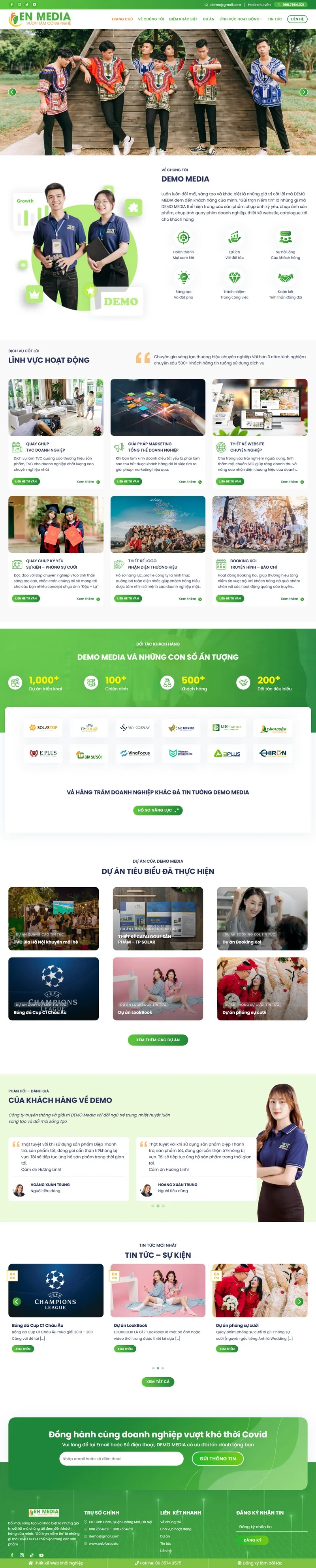 Theme wordpress công ty marketing , media