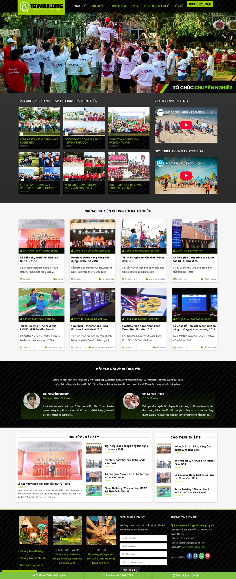 Theme wordpress công ty tổ chức sự kiện 01