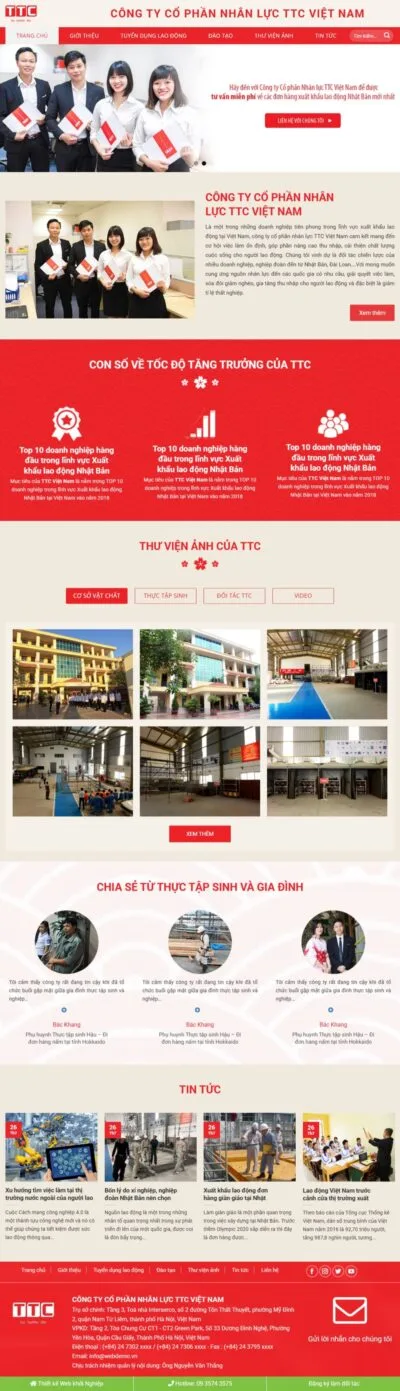 Theme wordpress công ty xuất khẩu lao động 01