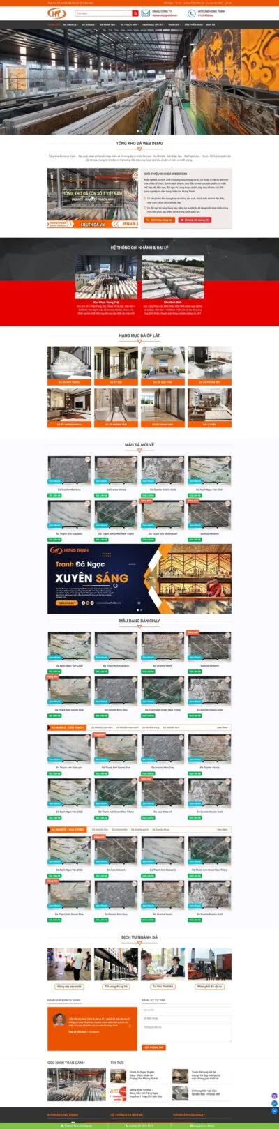 Theme wordpress đá granite, gạch men, đá ốp