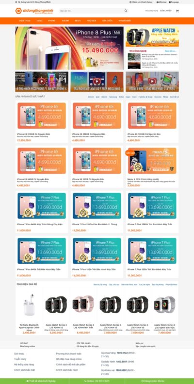 Theme wordpress di động thông minh