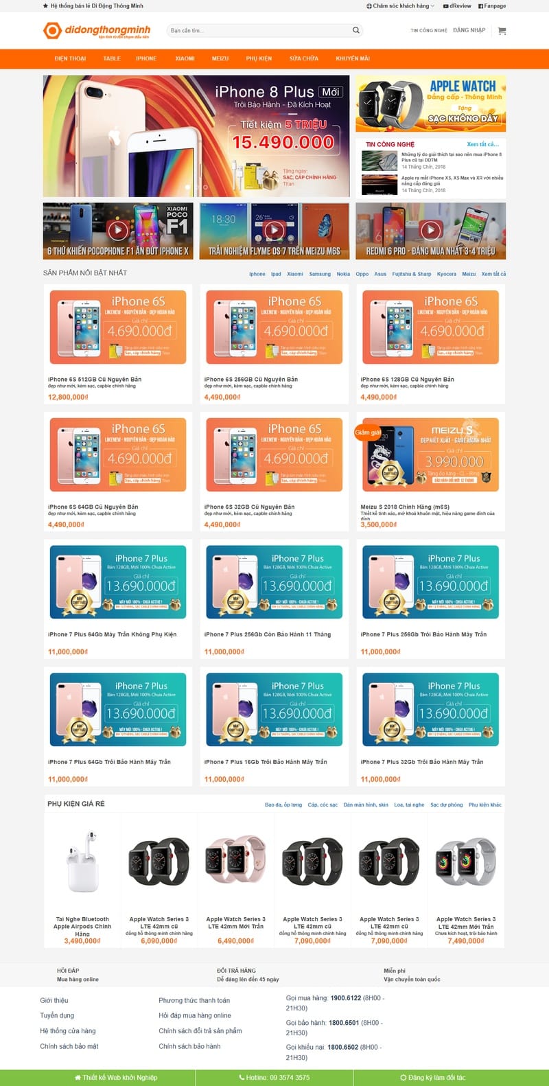Theme wordpress di động thông minh
