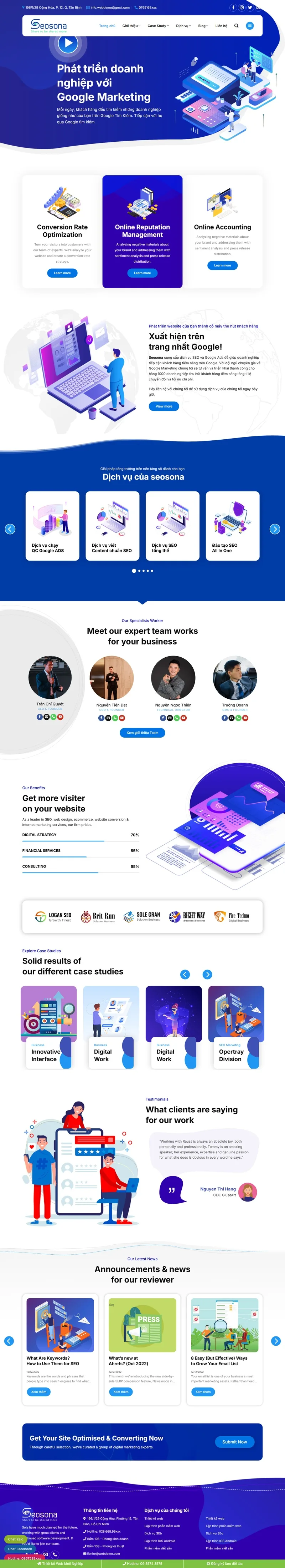 Theme wordpress dịch vụ agency 01