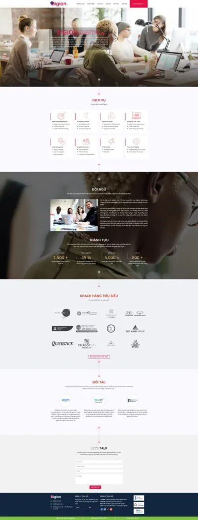 Theme wordpress dịch vụ agency