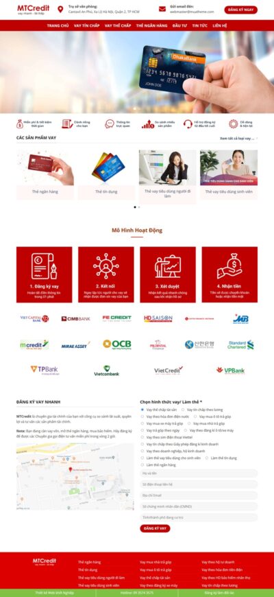 Theme wordpress dịch vụ cho vay tài chính